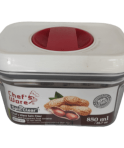 Chef's Ware Spin Clear Rectangular 850ml ( White )