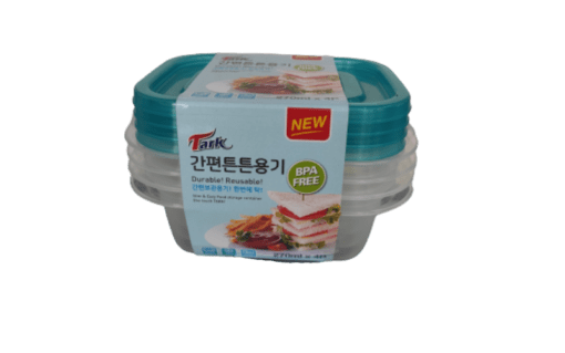 Tark 270mL / 4set (Plastic Container) Blue