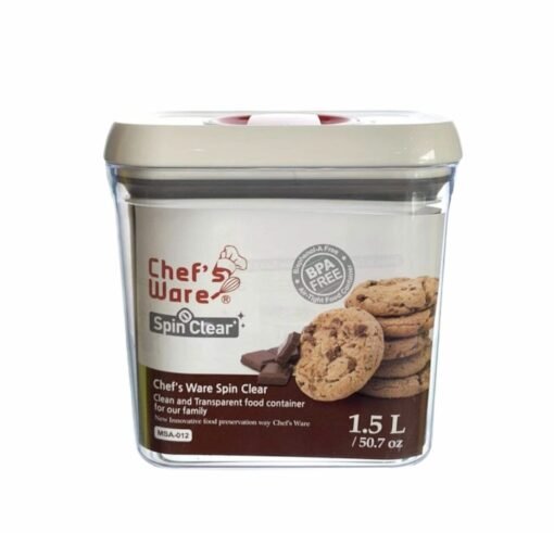 Chef's Ware Spin Clear Rectangular 1.5L