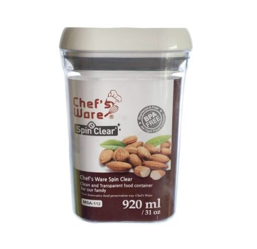 Chef's Ware Spin Clear Square 920ml
